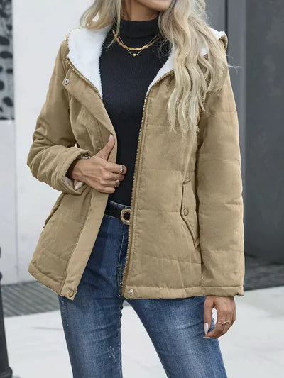 Clara | Elegant coat with hood