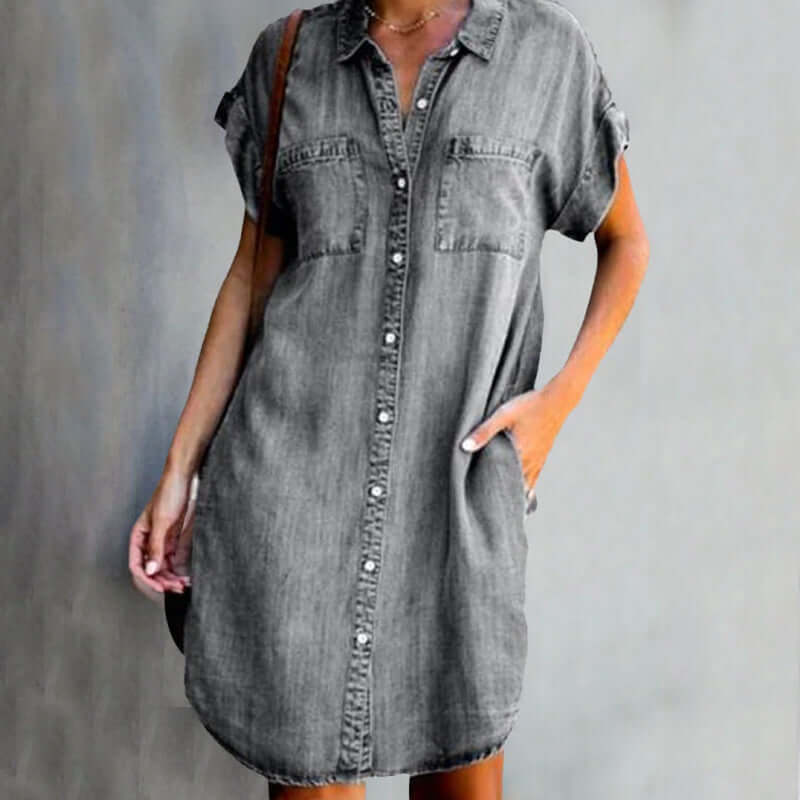 Valerie | Elegant denim dress