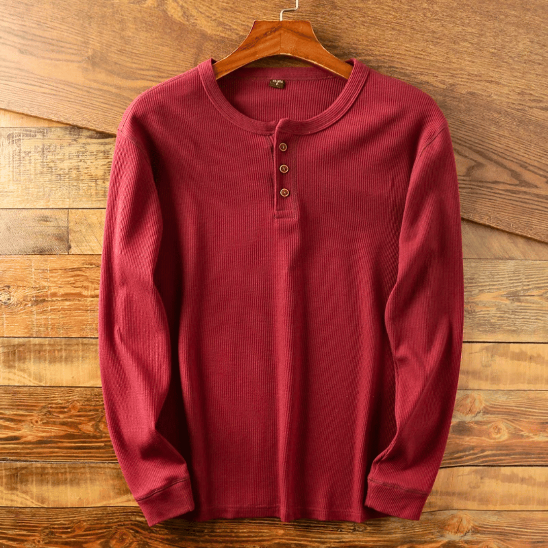 Dylan | Heritage Cotton Henley T-Shirt