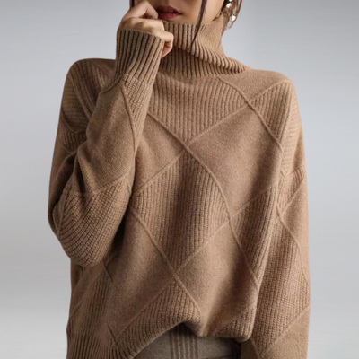 Rose | Cozy Cashmere Turtleneck Sweater