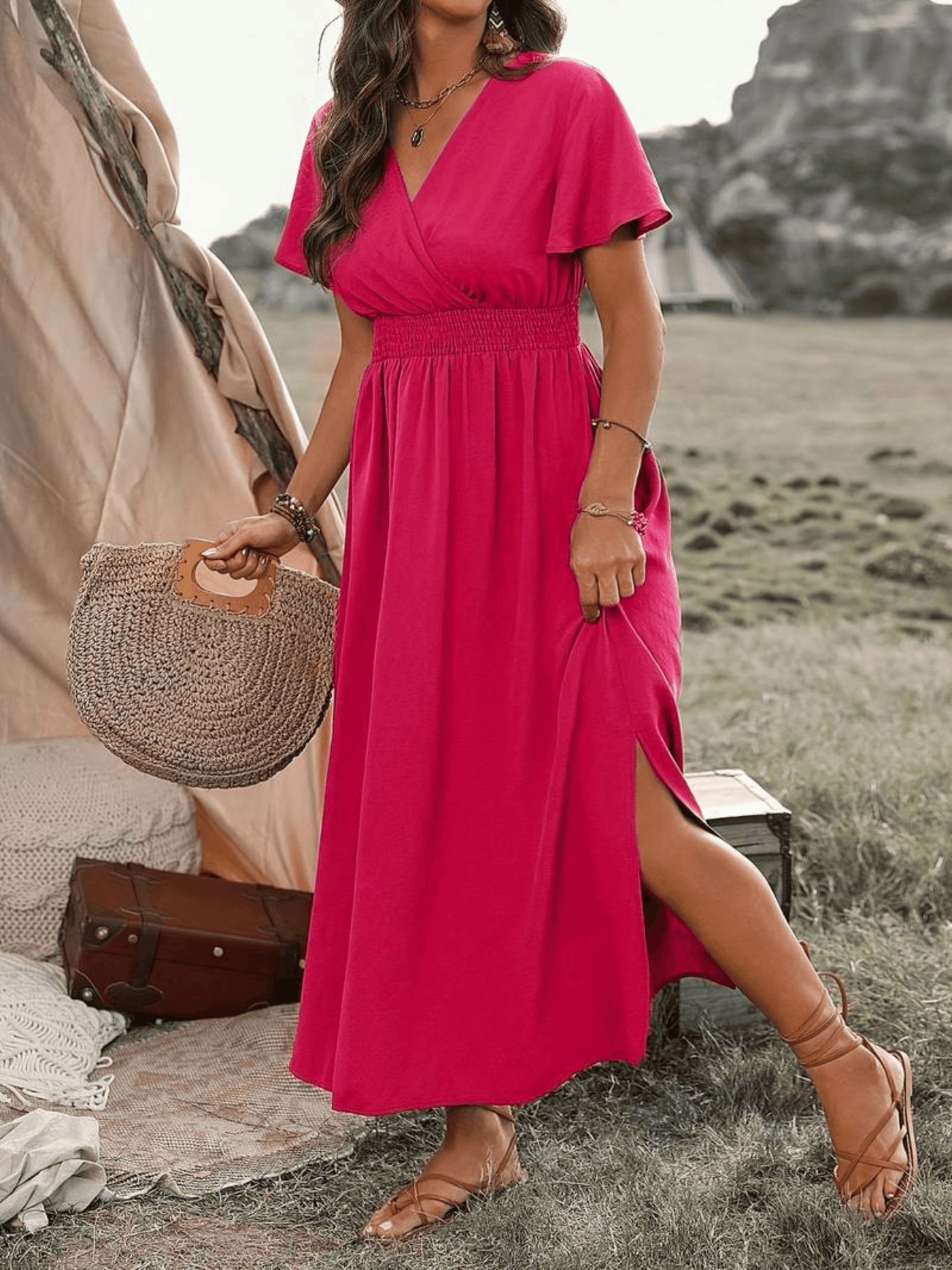 Lucy | Plus Size Midi Dress