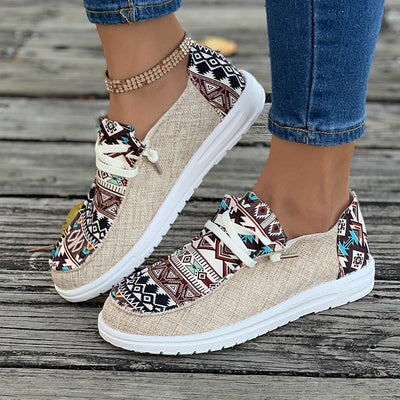 Sarah | Canvas shoes with print