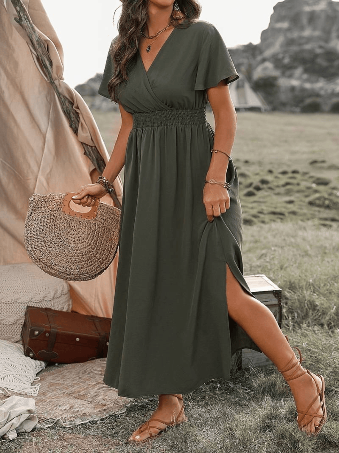 Lucy | Plus Size Midi Dress