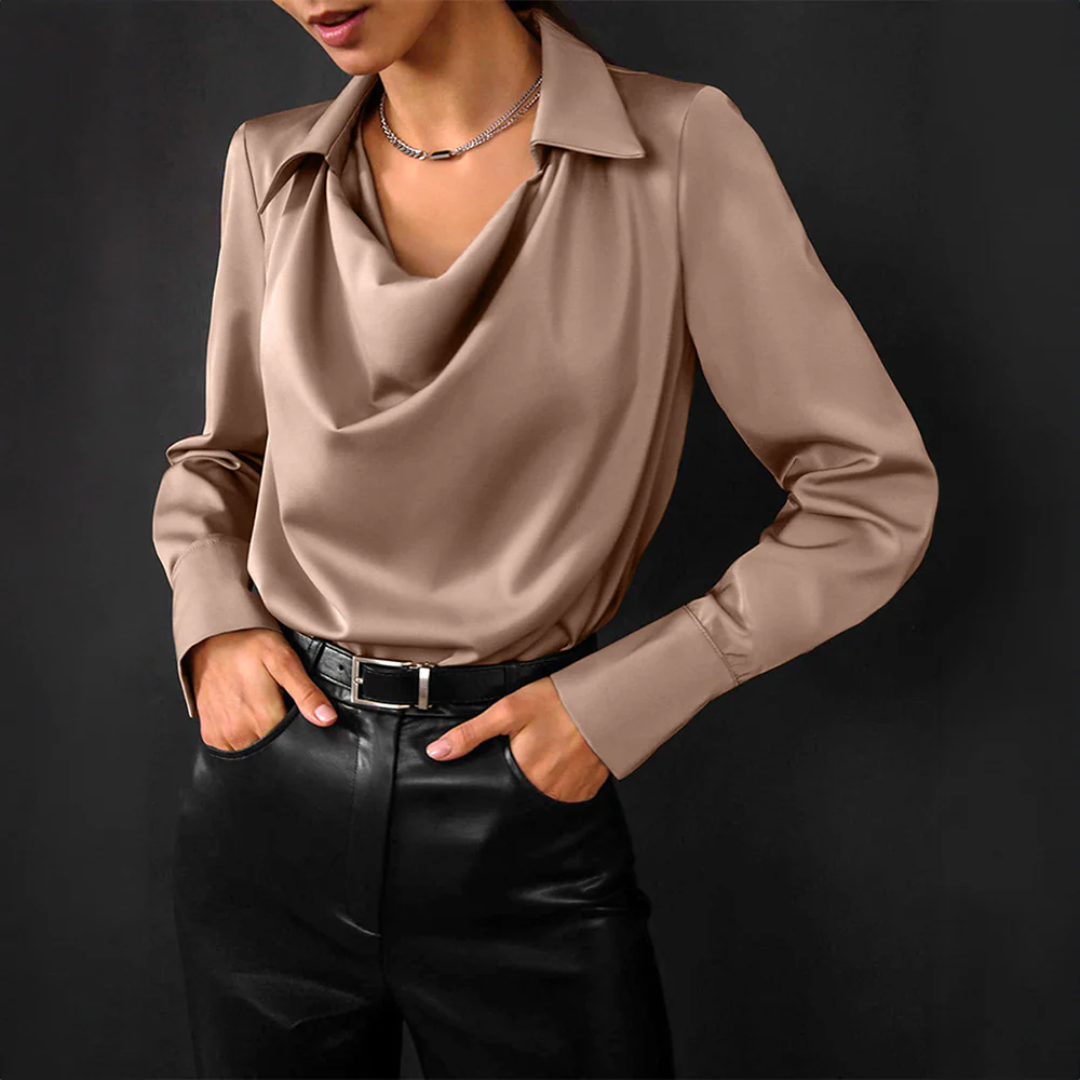 Caitlin | Satin Grace Shirt