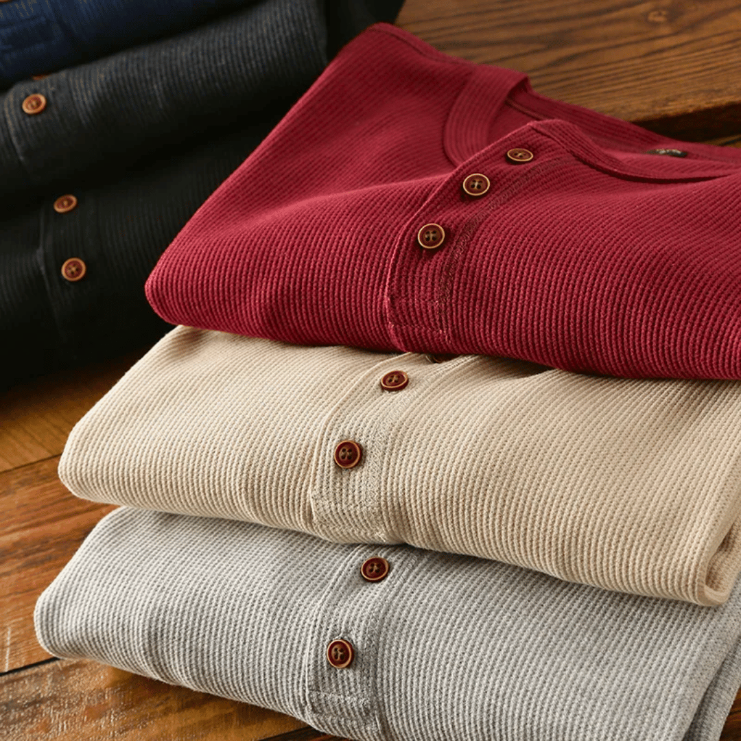 Dylan | Heritage Cotton Henley T-Shirt