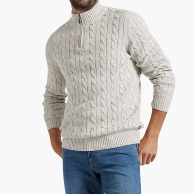 John | Stylish Half Zip Sweater