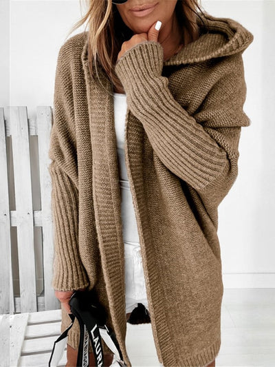 Ava | Long hooded cardigan