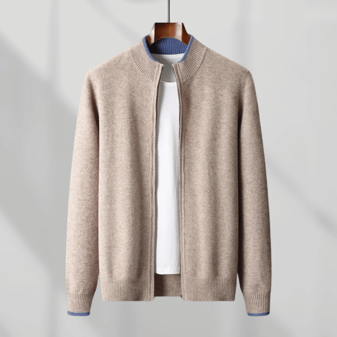 Sean | Cashmere Zip Jacket