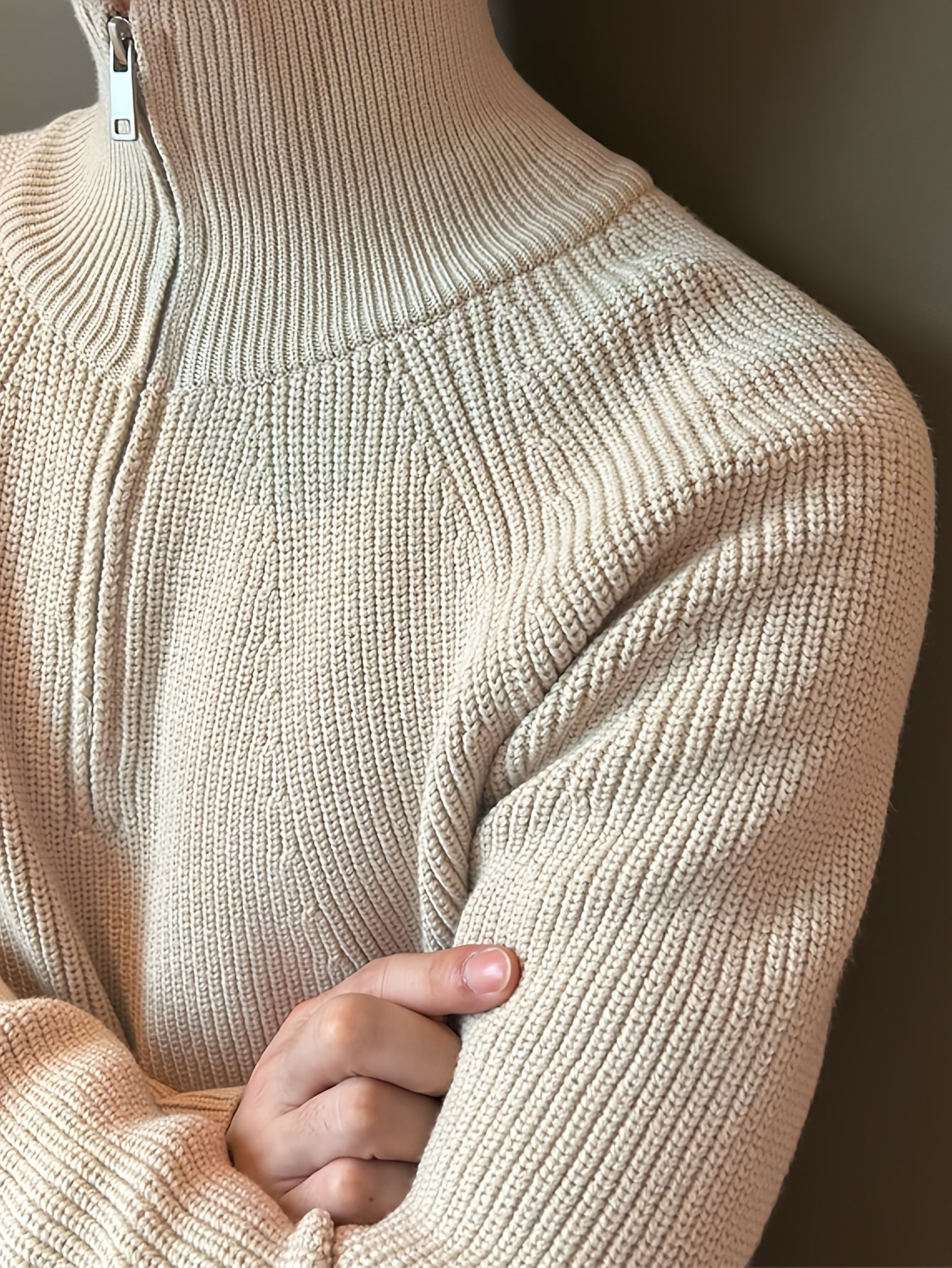 Ethan | Casual Half-Zip Top Knitted Sweater