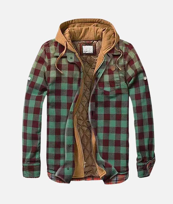 Martin | Checked jacket with hood