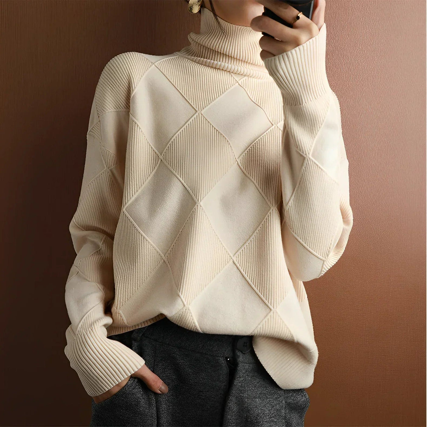 Aria | Cashmere Turtleneck Sweater