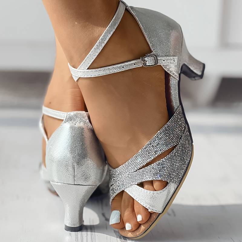 Amelia | Elegant sequin heels