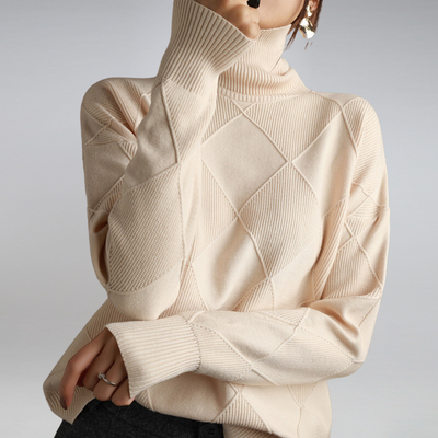 Rose | Cozy Cashmere Turtleneck Sweater