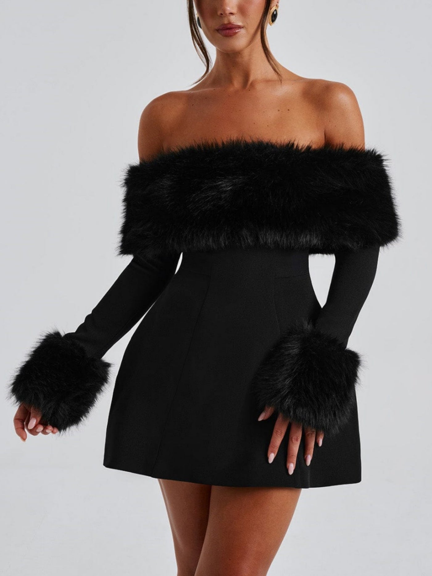 Elsie | Luxurious Fur Dress