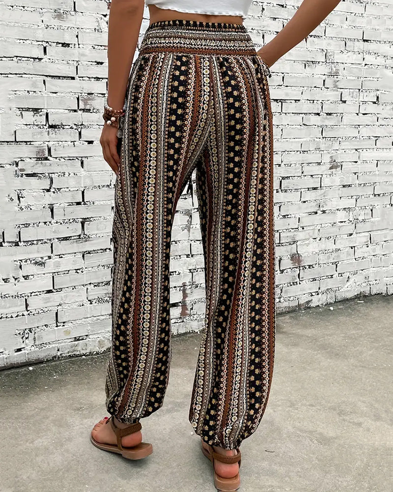 Diya | Casual printed trousers