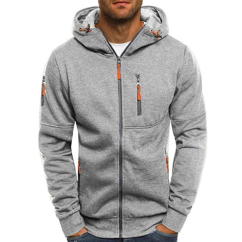 Silas | Fashionable Hooded Sweatshirt Jacket