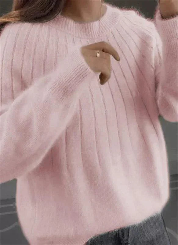 Ada | Fluffy Cashmere Knit Sweater