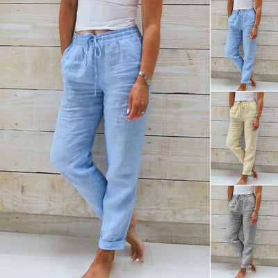 Livia | Cotton and polyester stretch pants