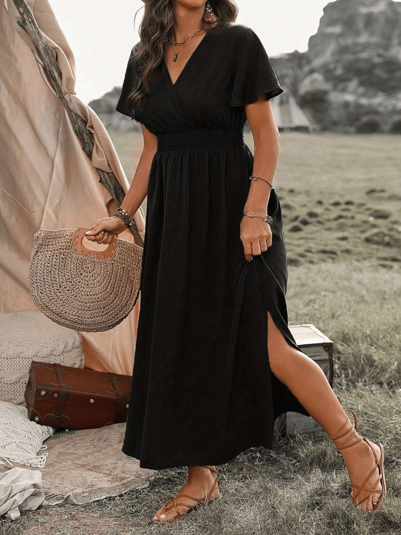 Lucy | Plus Size Midi Dress