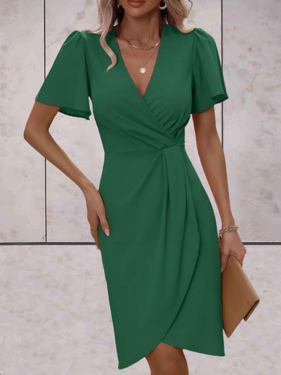 Harper | Elegant V-Neckline Wrap Dress