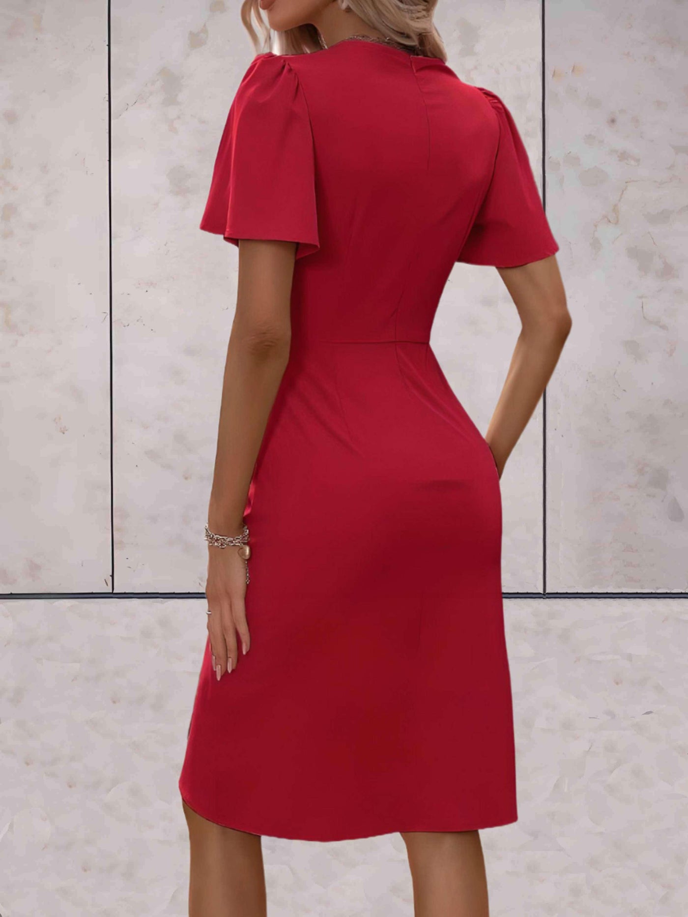 Harper | Elegant V-Neckline Wrap Dress