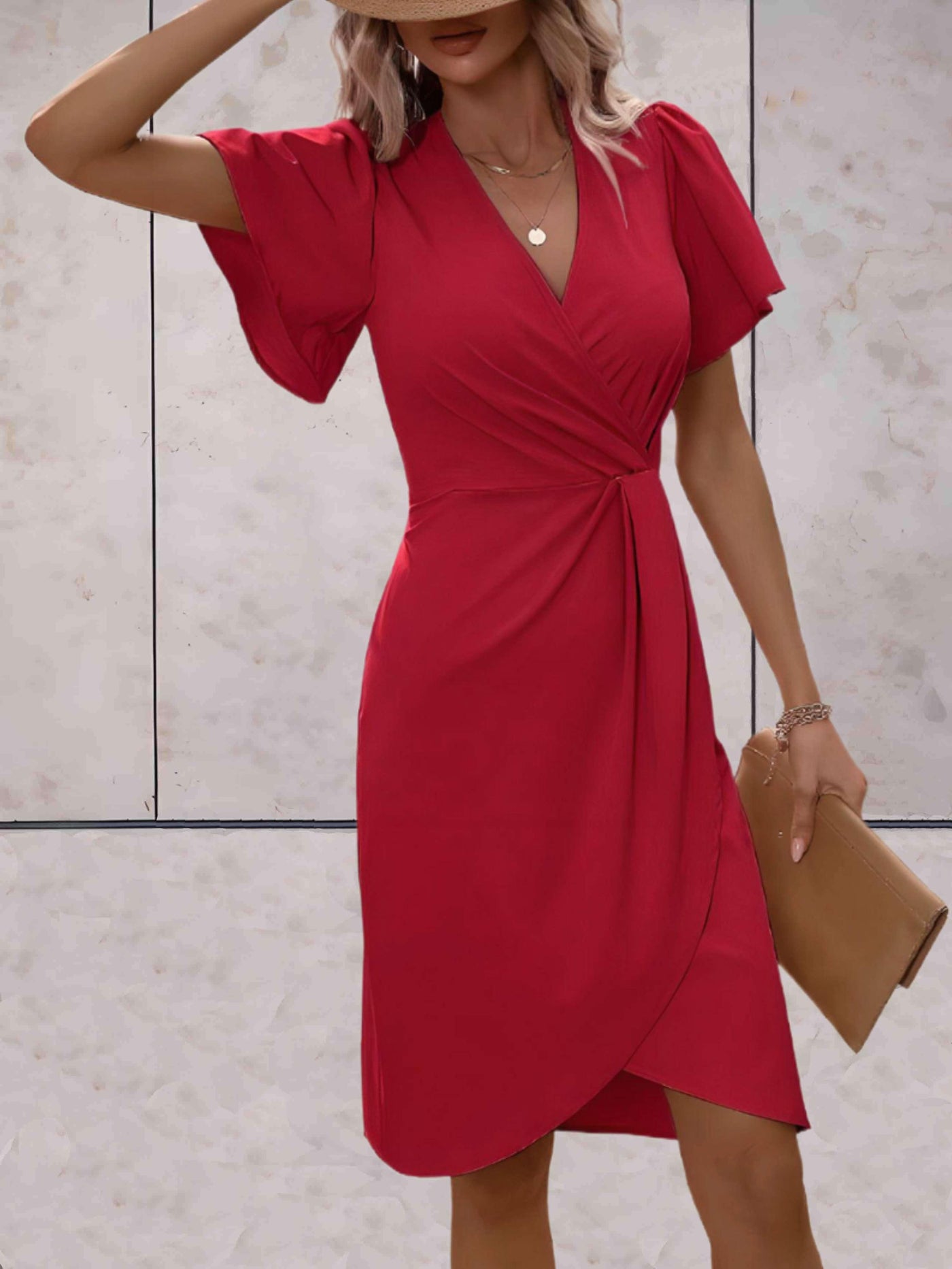 Harper | Elegant V-Neckline Wrap Dress