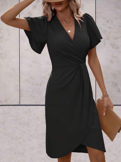 Harper | Elegant V-Neckline Wrap Dress