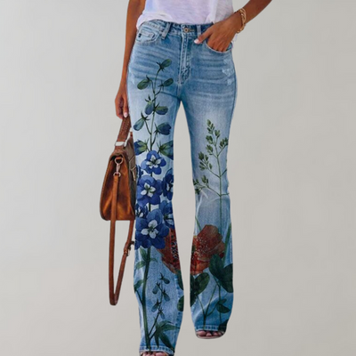 Lilah | Flare pants with floral print