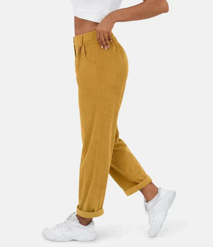 Jacky | Ribbed Velvet Pants