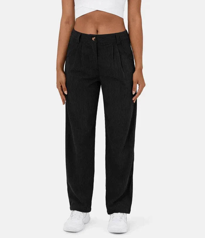 Jacky | Ribbed Velvet Pants