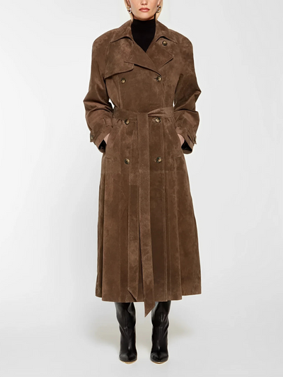 Eleanor | Suede trench coat