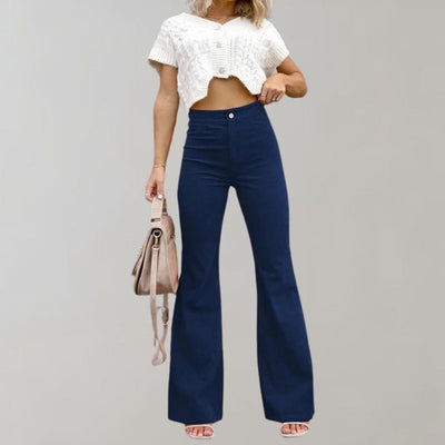 Sarah | Stylish Corduroy Flare Pants