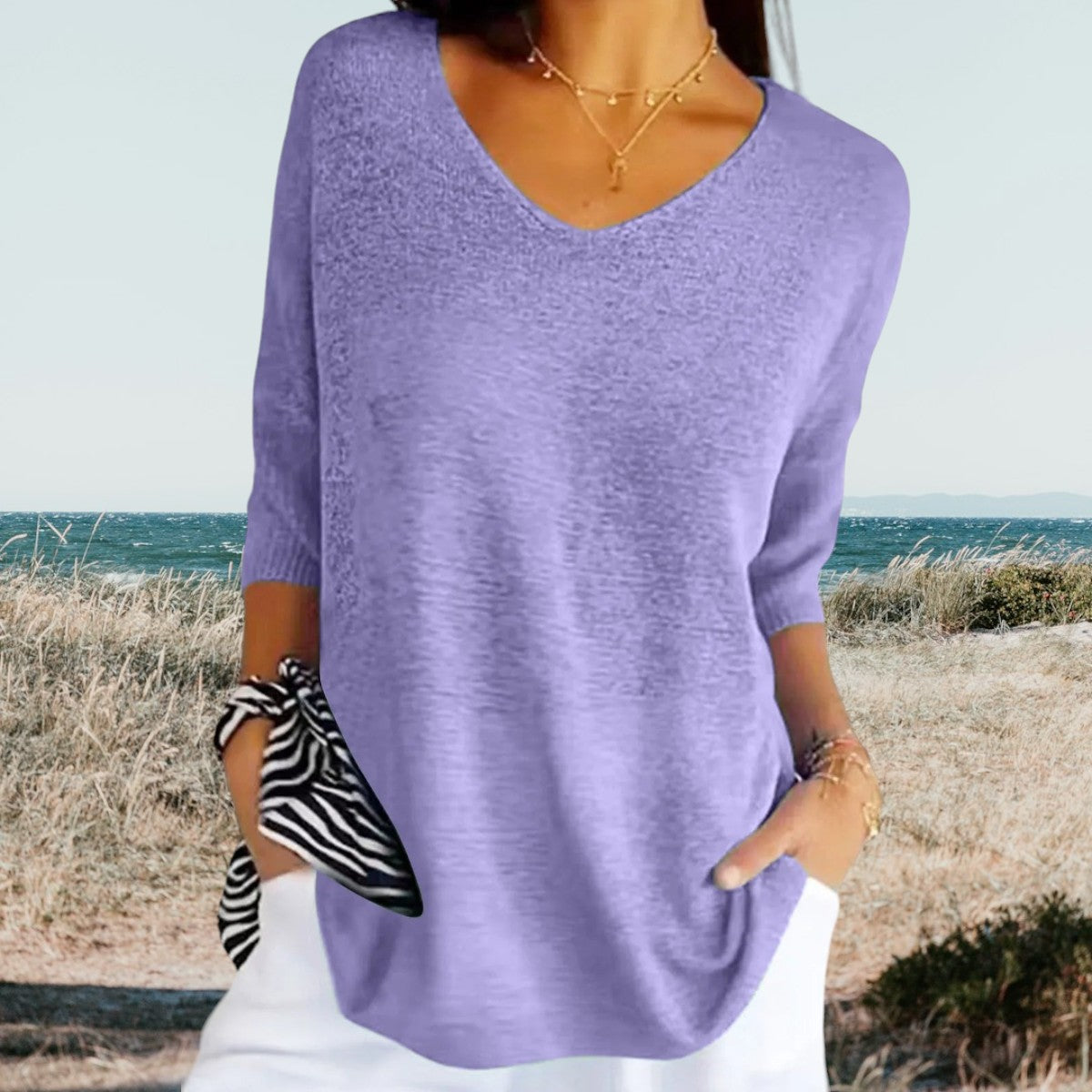 Rebecca | Stylish V-neck top