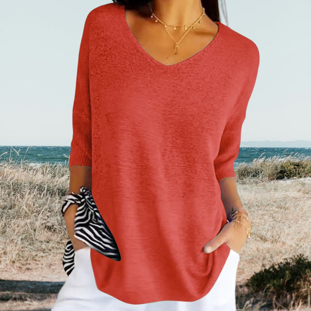 Rebecca | Stylish V-neck top