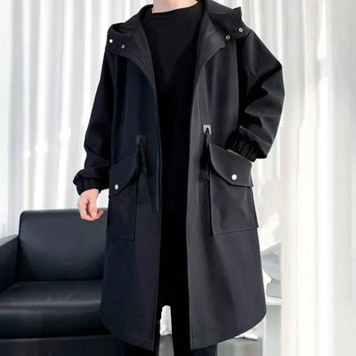 Justin | Casual Hooded Trench Coat