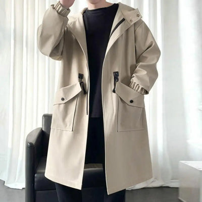 Justin | Casual Hooded Trench Coat