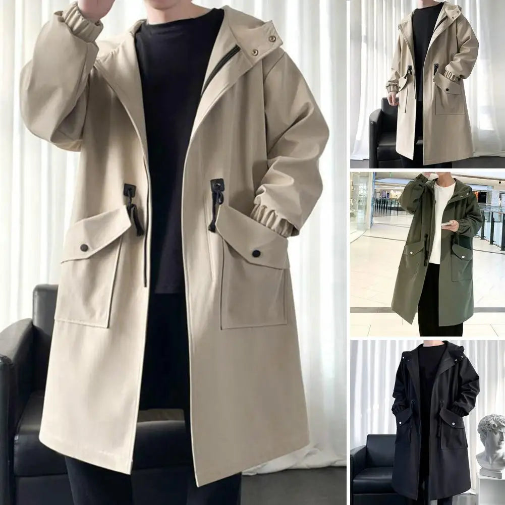 Justin | Casual Hooded Trench Coat