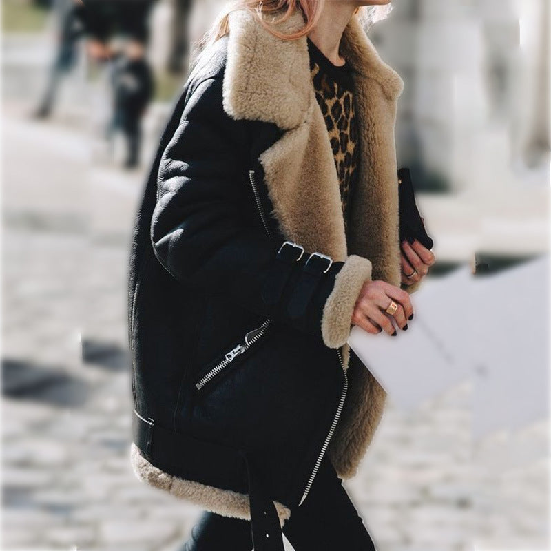 Aurora | Shearling Aviator Jacket