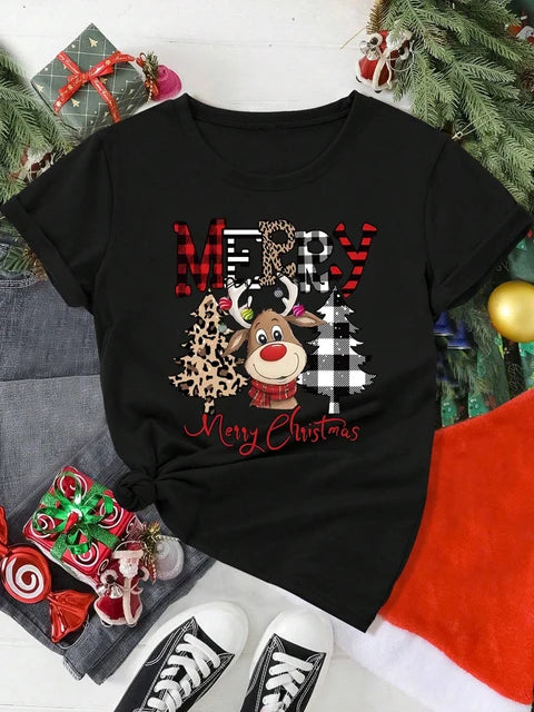 Nelia | Christmas Short Sleeve T-Shirt