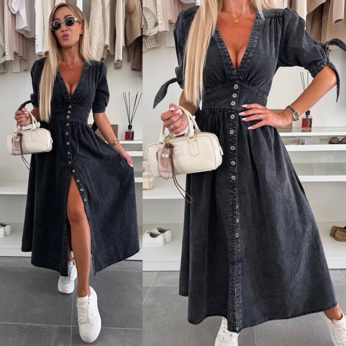 Ivy | Stylish fashion denim dress
