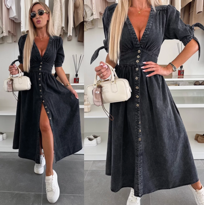 Ivy | Stylish fashion denim dress