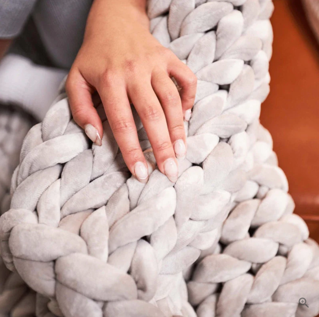 CozyCraft | Hand-knitted blanket made of merino wool