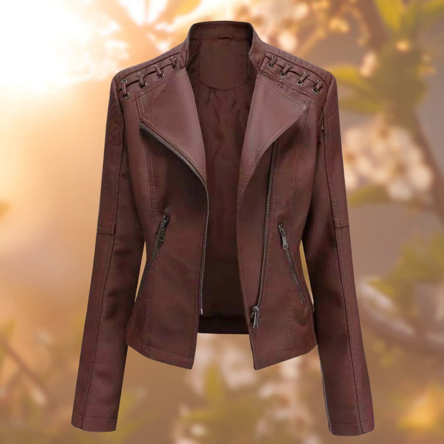 Nicole - Stylish leather jacket for women