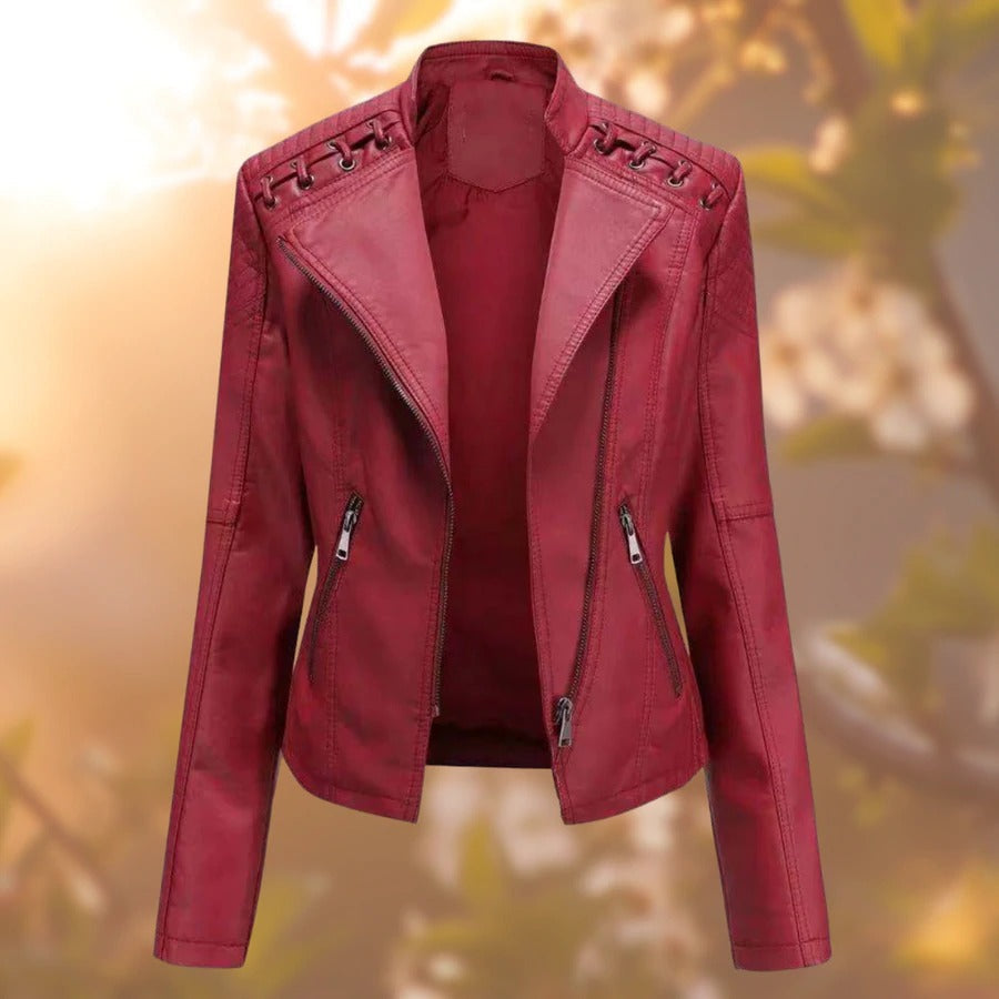 Nicole - Stylish leather jacket for women