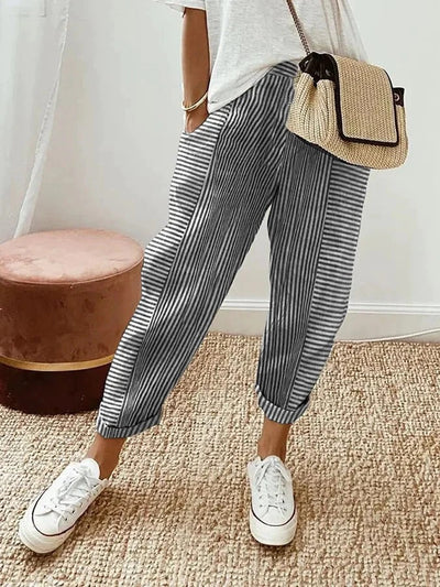 Leo | Comfortable striped trousers