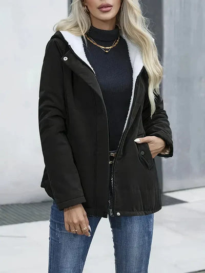 Clara | Elegant coat with hood