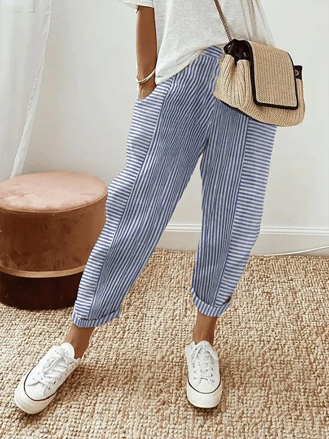 Leo | Comfortable striped trousers