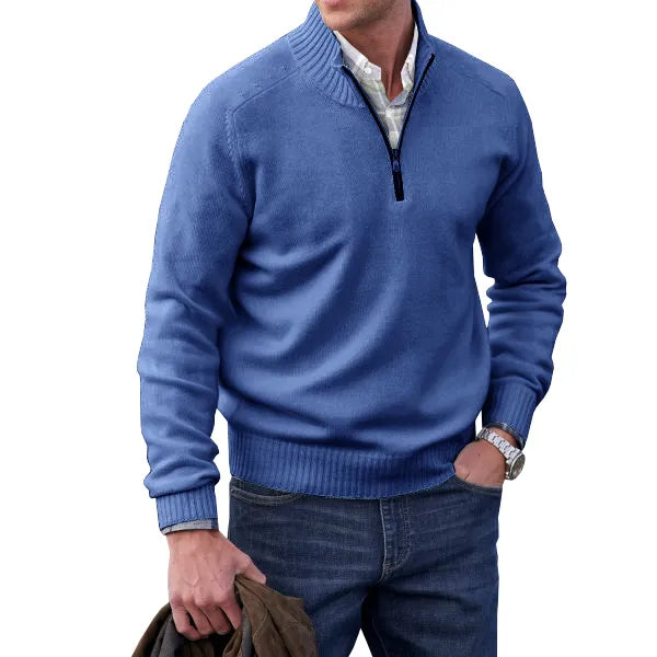 Aaron | MEN'S CASHMERE SWEATER WITH ZIP