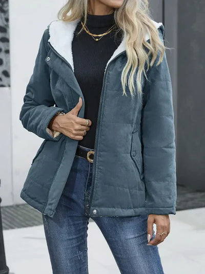Clara | Elegant coat with hood