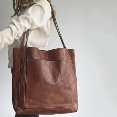 Maryam | Classic Leather Tote Bag